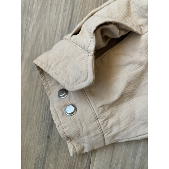 H&M Women's SMALL 4-Pocket Zip Button Tie-Waist Casual Jacket Utility Outdoor - Picture 5 of 12